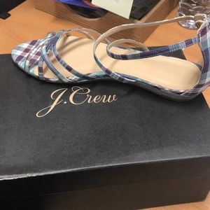 J Crew Mini Wedge Sandals